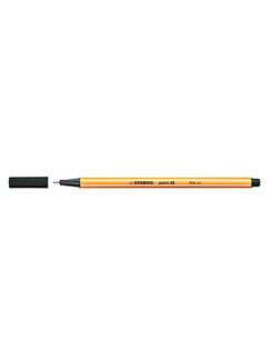 CANETA POINT 88 0,4MM - PRETO - PCT 10 - STABILO