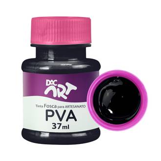 TINTA PVA FOSCA 37ML  - PRETO - UN - DAC