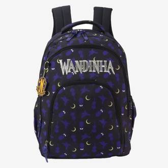 MOCHILA P/NB JUVENIL WANDINHA MJ47261WD - PRETO - UN - LUXCEL
