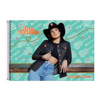 CADERNO DESENHO CAPA DURA 80FLS - ESPIRAL - ANA CASTELA - PCT 4 - TILIBRA