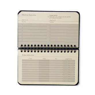 AGENDA ESPIRAL BOSSA NOVA 16X9- PLANNER BOEMIA CARAMELO - UN - CICERO