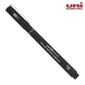 CANETA PIN FINE LINE PRETA  - 0.2 - UN - UNI-BALL