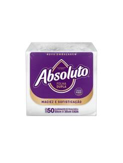 GUARDANAPO DE PAPEL C/50 30X30 - FOLHA DUPLA - UN - ABSOLUTO