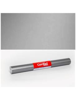 FILME AUTOADESIVO 45CMX2M 80 MICRAS - FOSCO 100714 - METALICO PRATA - UN - CON-TACT