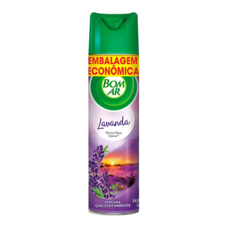 PURIFICADOR DE AR 432ML - AEROSSOL - LAVANDA - UN - BOM AR