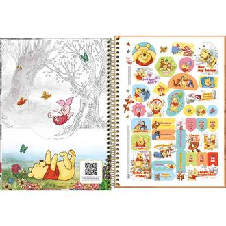 CADERNO UNIV CAPA DURA 10X1 160FLS - 397822 - POOH - UN - TILIBRA