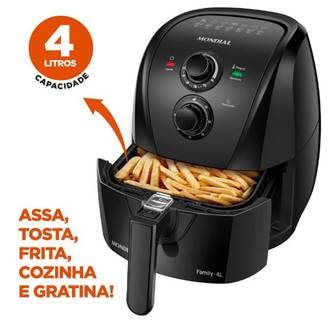 FRITADEIRA AIR FRYER 4L AFN-40-BFS 220V - PRETO - UN - MONDIAL