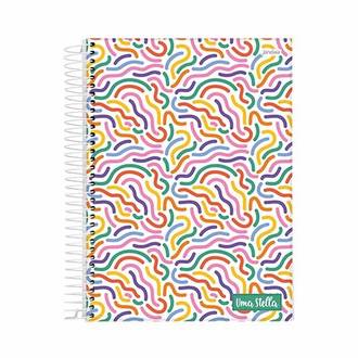 CADERNETA 1/8 CAPA DURA 80LFS - ESPIRAL / 74922-77 - STELLA - UN - JANDAIA