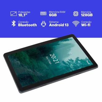 TABLET M10-6G/128GB OCTACORE - NB359 - CINZA - UN - MULTILASER