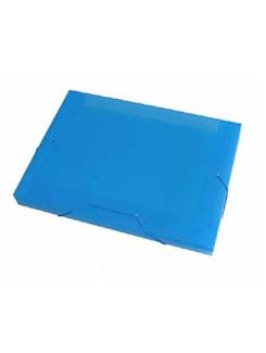 PASTA ELASTICO PLASTICA 4CM OFICIO - 1024 - AZUL - PCT 10 - ACP