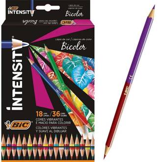 LAPIS DE COR INTENSITY 36 CORES SEXTAVADO - C/18 - UN - BIC