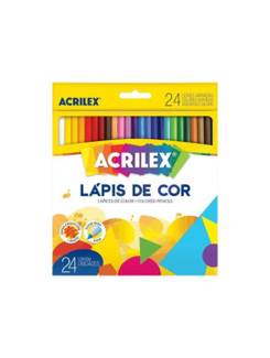 LAPIS DE COR HEXAGONAL 24 CORES - C/24 - PCT 6 - ACRILEX