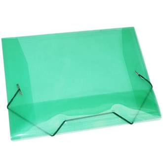 PASTA ELASTICO PLASTICA OFICIO - 1021 - VERDE - PCT 10 - ACP
