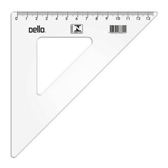 ESQUADRO PLASTICO 45° 8131 - UN - DELLO