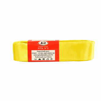 FITA CETIM Nº 5 22MMX10M  - AMARELO - UN - KIT