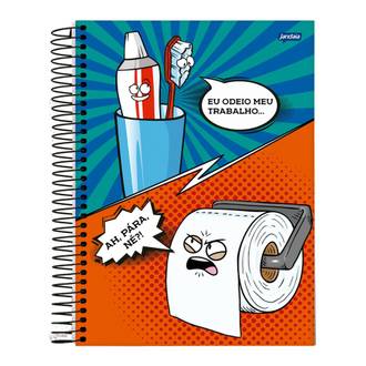 CADERNO UNIV CAPA DURA 10X1 160FLS - INSANO - UN - JANDAIA
