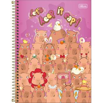 CADERNO UNIV CAPA DURA 1X1 80FLS - CAPYCLUB - UN - TILIBRA