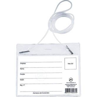 CRACHA HORIZONTAL C/ CORDAO 75 X 114MM - 451 - PCT 50 - DAC