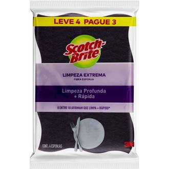 ESPONJA EXTREMA C/4 - SCOTCH-BRITE - UN - 3M