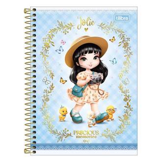 CADERNO UNIV CAPA DURA 10X1 160FLS - 308544 - JOLIE - PCT 4 - TILIBRA