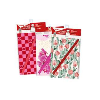 KIT SACO PARA PRESENTE C/1 FEMININO - 350107 - 25x37 - UN - CROMUS