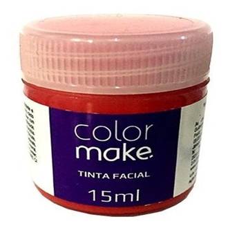 TINTA FACIAL LIQUIDA 15ML  - VERMELHO - UN - COLOR MAKE
