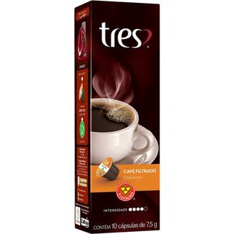 CAPSULA 3 CORACOES 7,5G - CAFE FILTRADO  - UN - 3 CORACOES