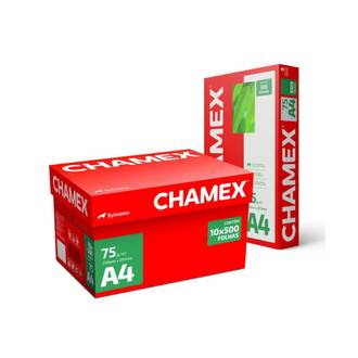PAPEL CHAMEX 75G 500FLS - A4 - CX 10 - CHAMEX