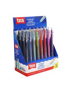 CANETA GEL RETRATIL JELLY POP 0.38MM - 909190 - DPL 24 - TRIS