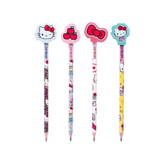 LAPIS PRETO HB HELLO KITTY C/BORRACHA - 71626 - UN - LEO E LEO