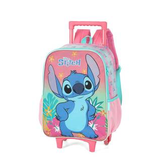 MOCHILA C/RODAS STITCH IC42382SC - INFANTIL - ROSA - UN - LUXCEL