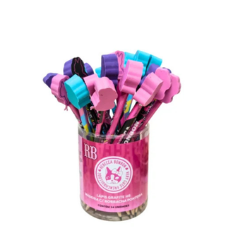 LAPIS PRETO HB REBECCA C/BORRACHA PONTEIRA - RB1203 - DPL 24 - SKYPAPER