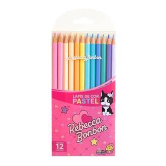 LAPIS DE COR SEXTAVADO REBECCA - PASTEL - RB1205 - C/12 - UN - SKYPAPER