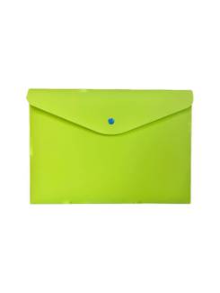 PASTA ENVELOPE C/ BOTAO A4 FULL COLOR - 0014 - VERDE LIMAO - UN - DELLO