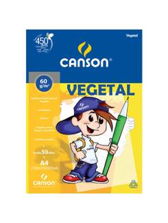 BLOCO VEGETAL A3 50FL - 60G - UN - CANSON