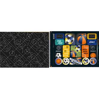 CADERNO DESENHO CAPA DURA 80FLS - ESPIRAL - SCORE - UN - TILIBRA