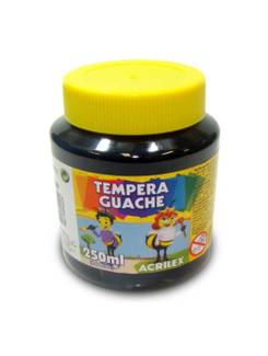 TINTA GUACHE 250ML  - PRETO - UN - ACRILEX