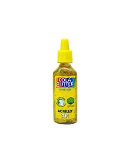 COLA COLORIDA C/GLITER 23G - OURO - UN - ACRILEX