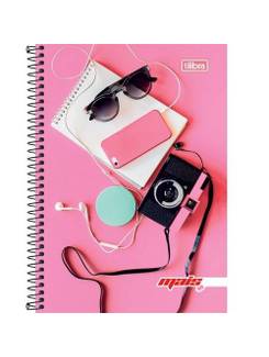 CADERNO UNIV CAPA DURA 10X1 200FLS - MAIS+ FEM - PCT 4 - TILIBRA