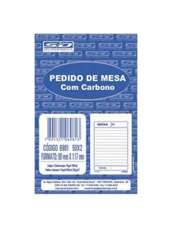 BLOCO PEDIDO DE MESA C/CARBONO 50X2 VIAS - 80X117MM - 6981 - UN - SAO DOMINGOS