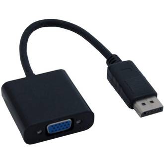 ADAPTADOR DISPLAYPORT X VGA F 15CM - 6275 - PRETO - UN - MD9