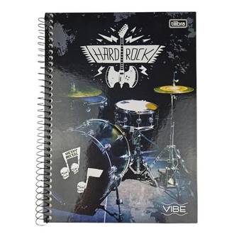 CADERNO UNIV CAPA DURA 16X1 256FLS - VIBE MASC - UN - TILIBRA