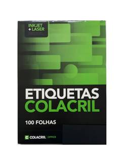 ETIQUETA INKJET/LASER A4 100FL - CA4354 - 25X99 - UN - COLACRIL