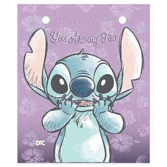 MINI FICHARIO ARGOLADO 80FLS - STITCH - 5381 - PCT 4 - DAC