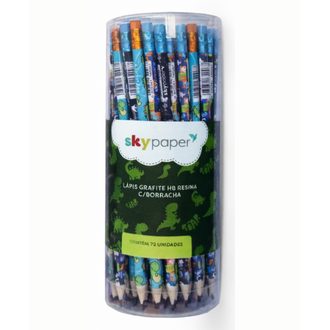 LAPIS PRETO HB DINO C/BORRACHA - DI1202 - DPL 72 - SKYPAPER