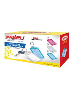 CHAVEIROS COLOR C/ETIQUETAS ID C/100 CHAVEIROS - 10180004 - UN - MAXCRIL