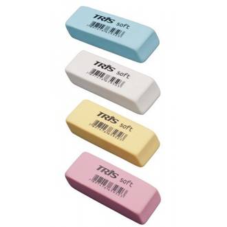 BORRACHA SOFT CORES SORTIDAS - 659497 - UN - TRIS