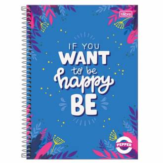 CADERNO UNIV CAPA DURA 20X1 320FLS - PEPPER FEM - UN - TILIBRA
