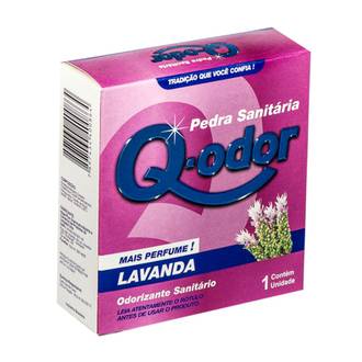 PEDRA SANITARIA 40G - C/GANCHO - LAVANDA - UN - Q-ODOR
