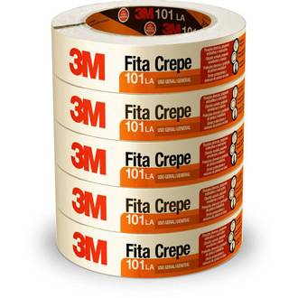 FITA ADESIVA CREPE 24X50 - PCT 5 - 3M